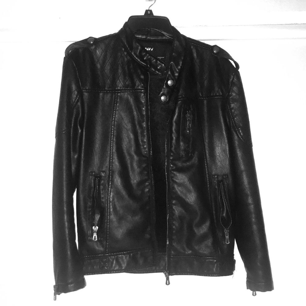 Men "Faux" Leather Jacket